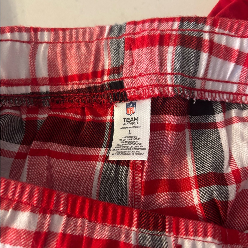 NFL Kansas City Chiefs Red Flannel PJ Set  Ladies Large - Picture 4 of 8